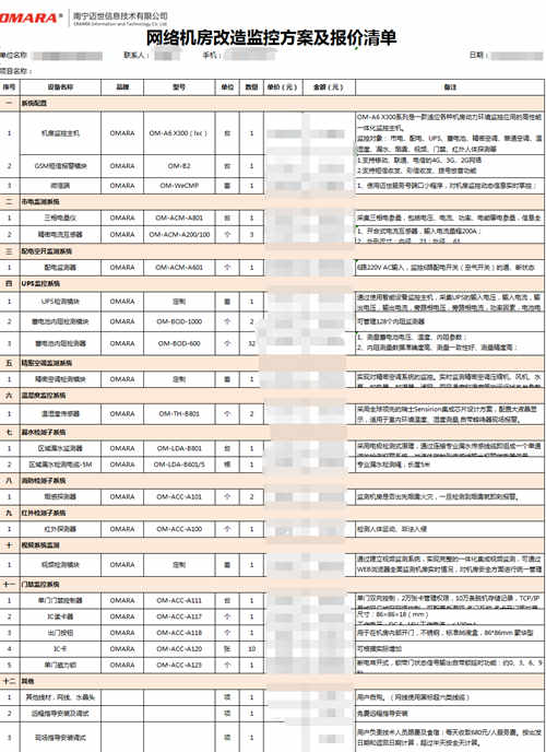 了解下标准版动环系统报价